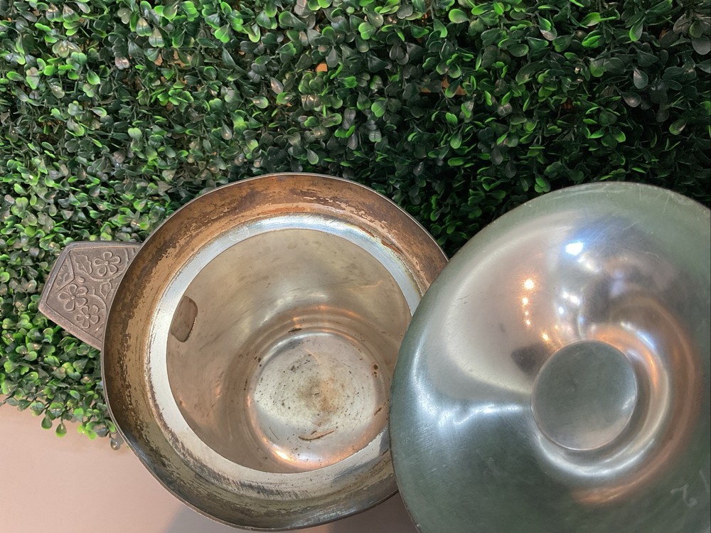 Silver Ice And Water Pitcher “Quadruple Plate”
