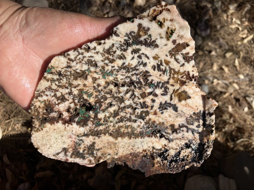 Dendritic Barite Slab