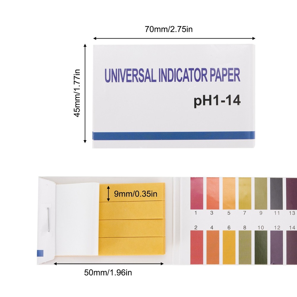 pH Testing Strips 1-14 Range Litmus Paper for Acid Alkaline Solution Check