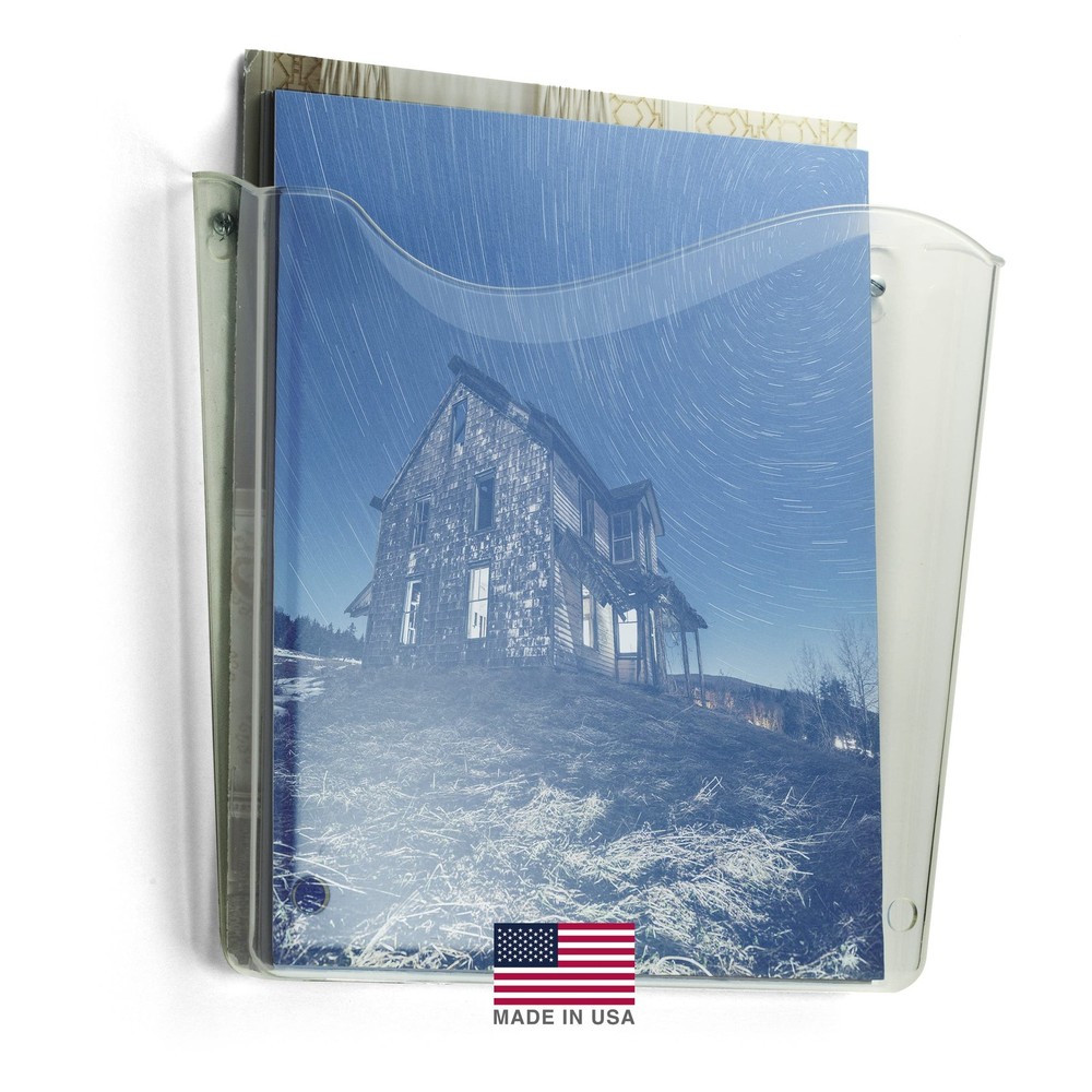 Officemate Unbreakable Wall File, Vertical, Clear (21674)