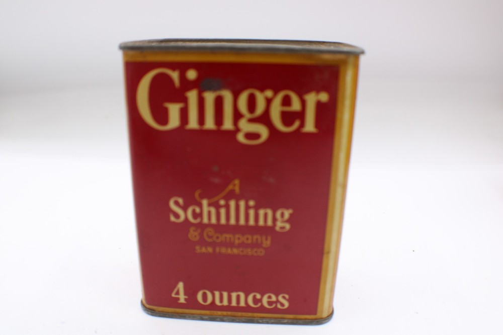 Vintage Schilling Spice Tins Ginger