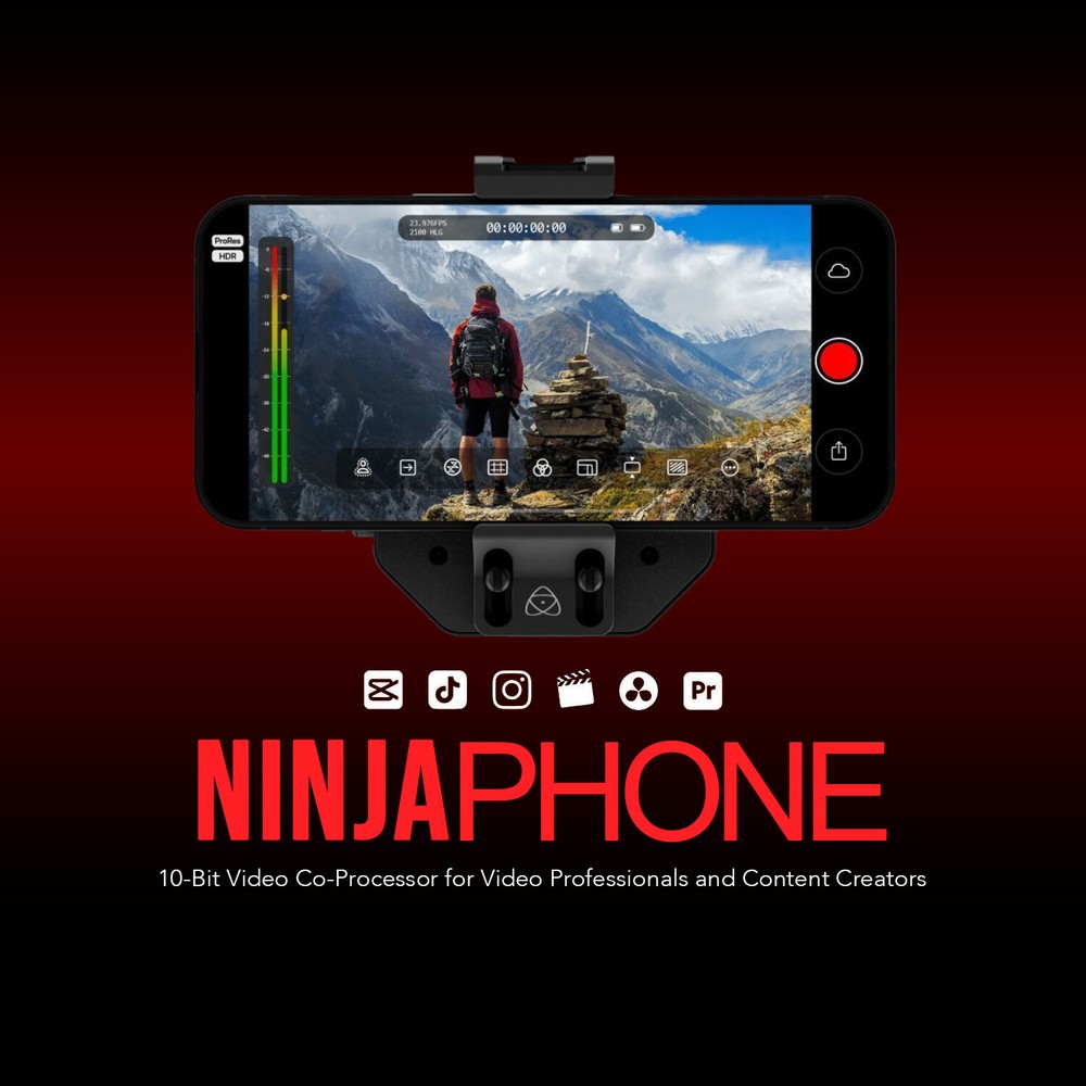 Atomos Ninja 10 Bit Video Co Processor Phone with AtomX Monitor Mount Bundle