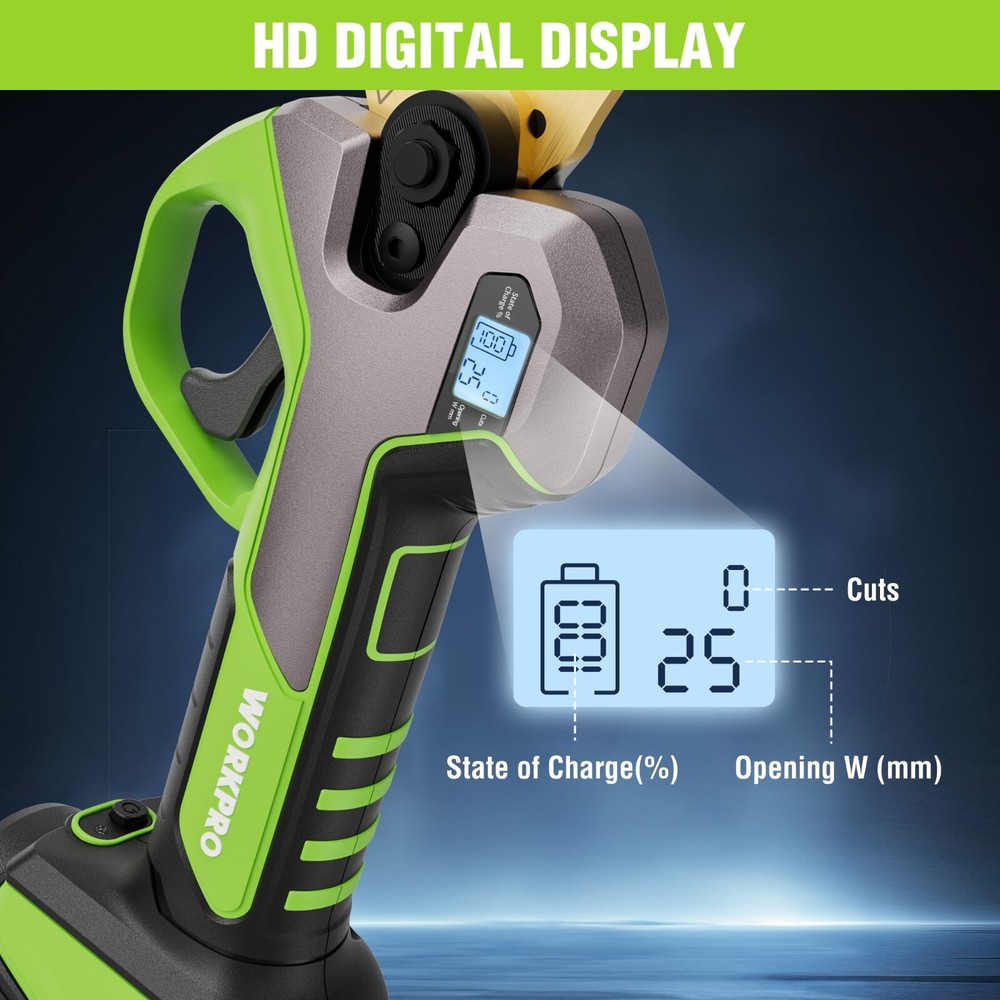Cordless 12V Electric Pruning Shears, Battery Powered Pruning Shears Cordless