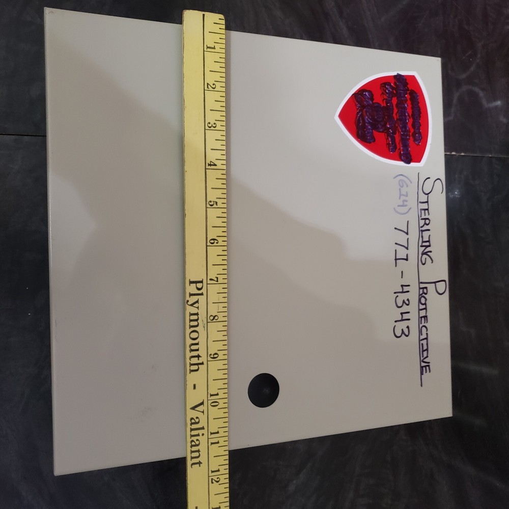 Underwriters Laboratories Fire & Burglary Warning System Control Unit Enclosure