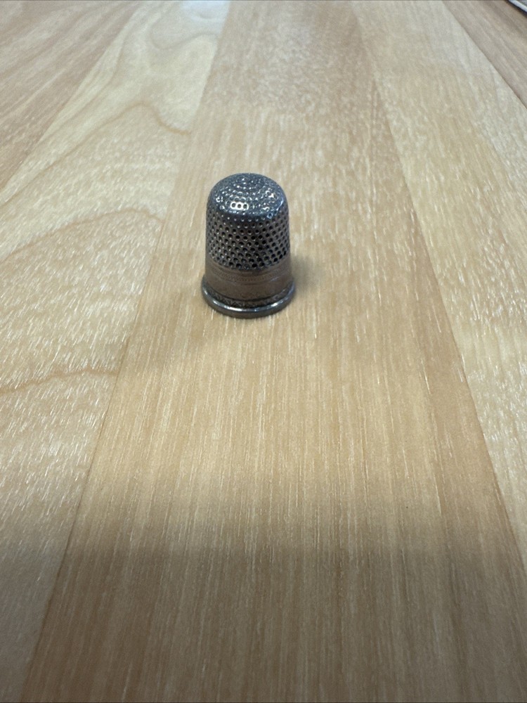 Antique Sterling Silver Thimble 9