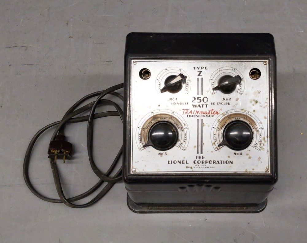 Lionel O Postwar Type Z 250 Watt Trainmaster Transformer