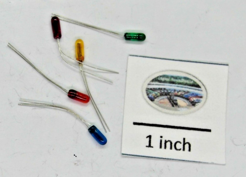 Digital Roundhouse Colored Wire-Ended Bulbs (pkg. 5) - Details Below