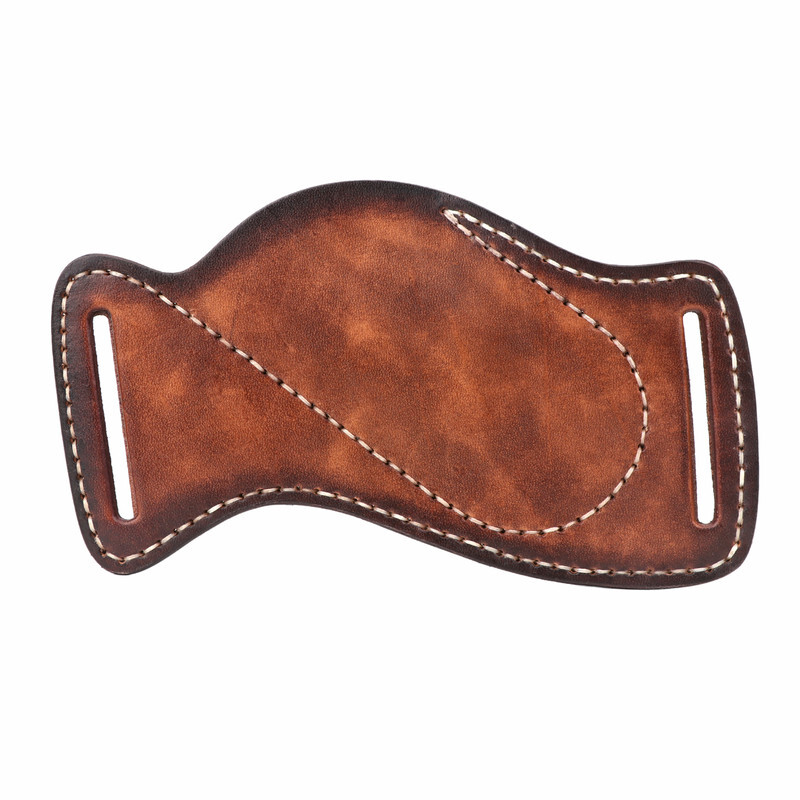 TOURBON Leather Folding/Fixed Knife Sheath EDC Compact Tools Belt Pouch