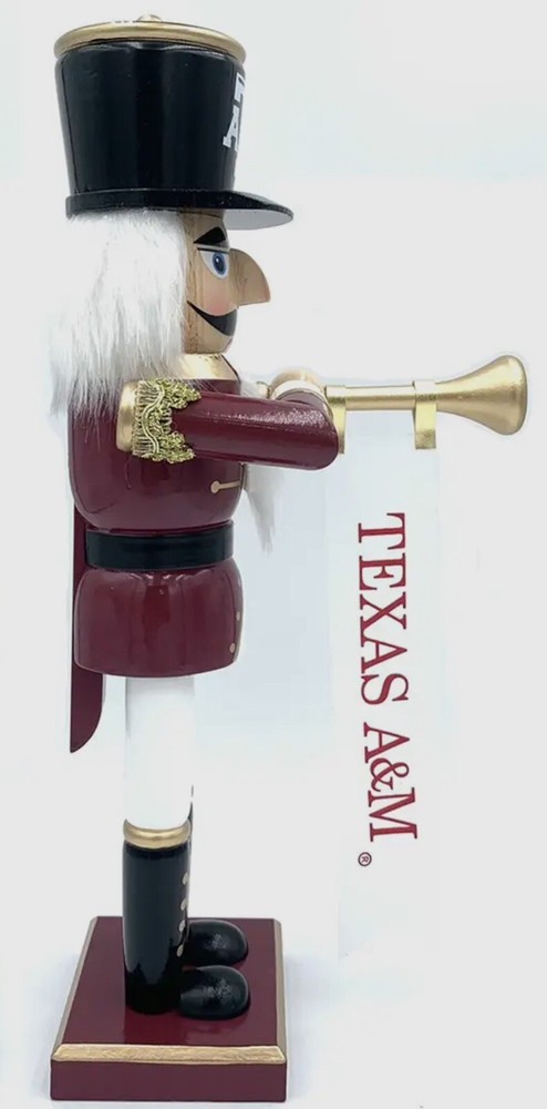 Santa's Workshop 14" Texas A&M Aggie Bugler With Banner Nutcracker NIB