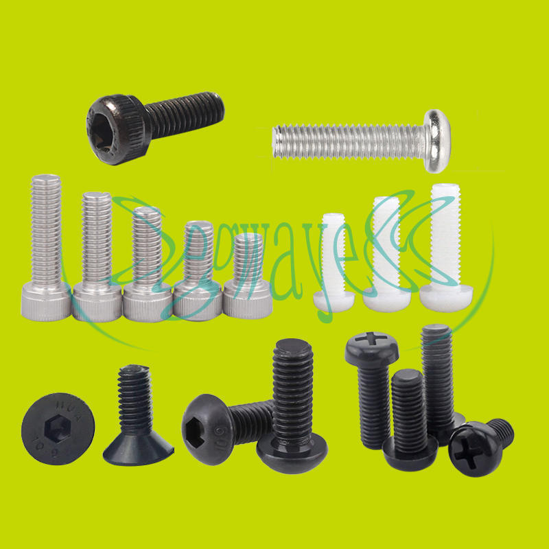100PCS HEX SOCKET ALLEN BUTTON FLAT PHILLIPS ROUND PAN HEAD SCREW BOLT