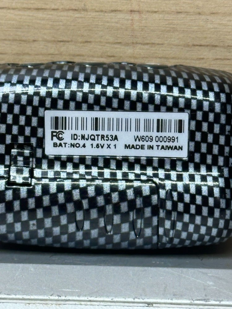 2-WAY LCD REMOTE TRANSMITTER NJQTR53A KEY FOB SECURITY (UNTESTED)