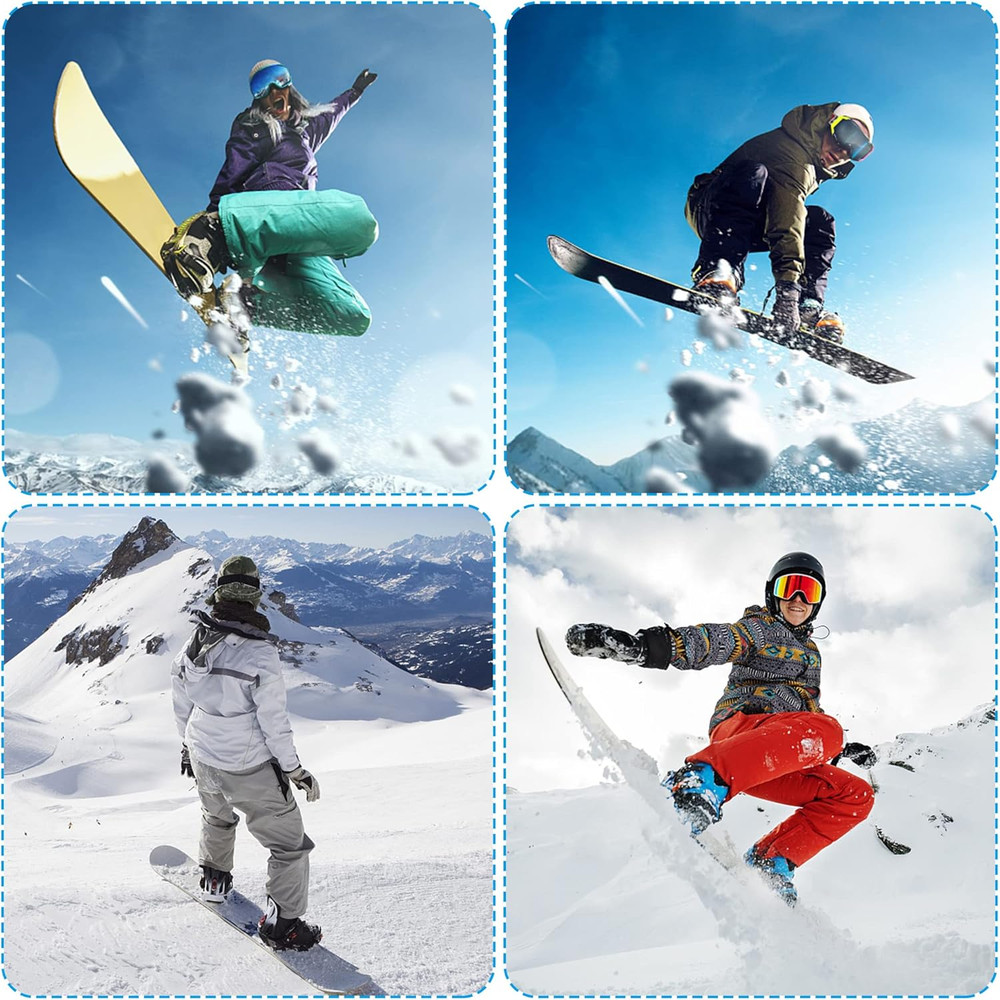 6 Pack Snowboard Ankle Ladder Strap Binding Replacement for Ski Strap in Binding