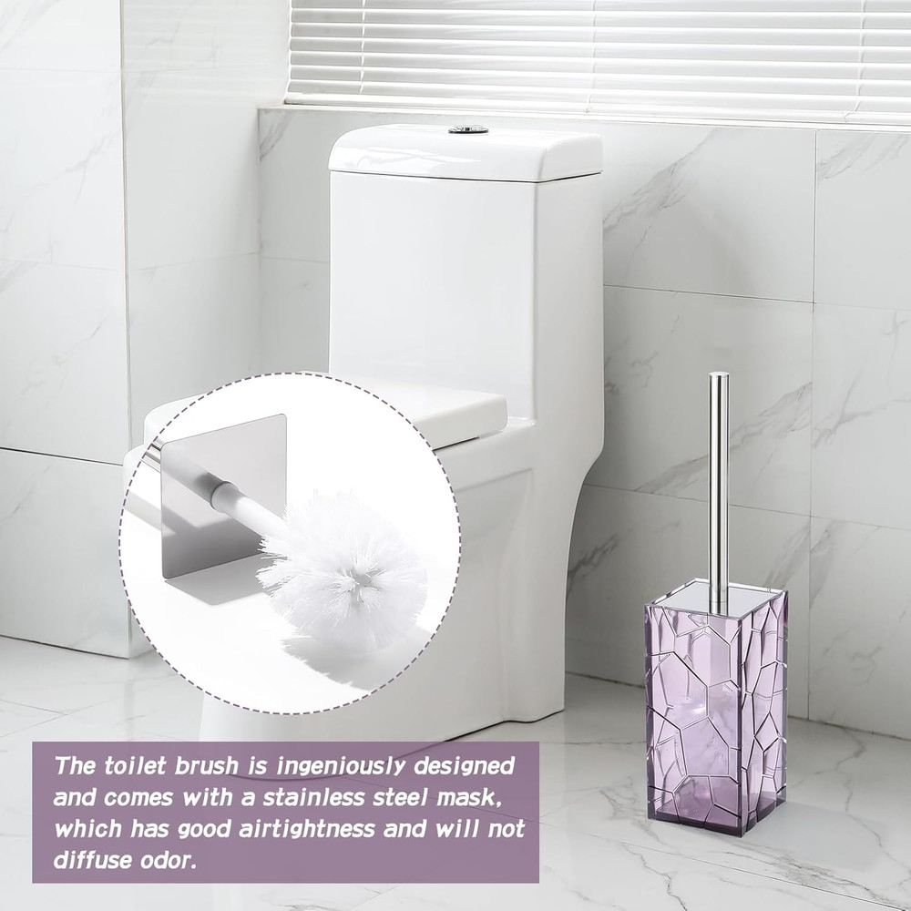 Clear Acrylic Bathroom Accessories Set - Rust-Free, Transparent Design - Include
