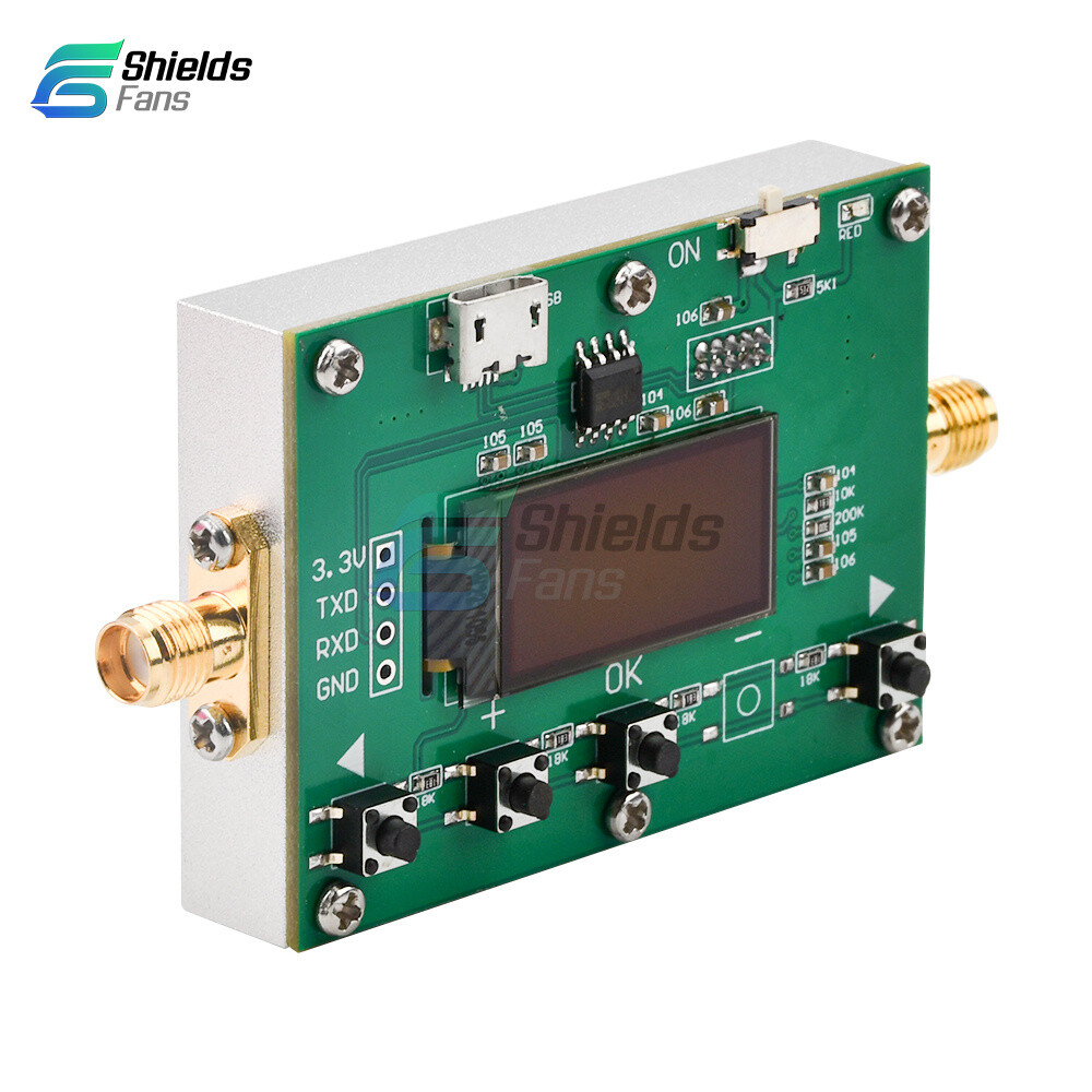 6Ghz RF Digital Attenuator 30DB Step 0.25DB OLED Pogrammable Attenuator Module