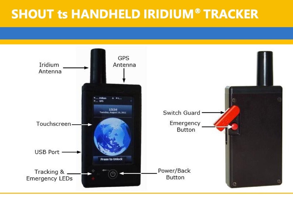 SHOUT ts HANDHELD IRIDIUM TRACKER