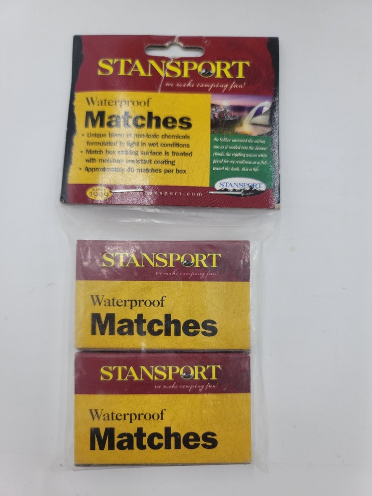 Stansport Waterproof Matches - 2 pack
