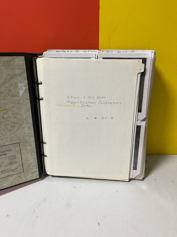 5-800 Sem magnification Data Calibration Manual