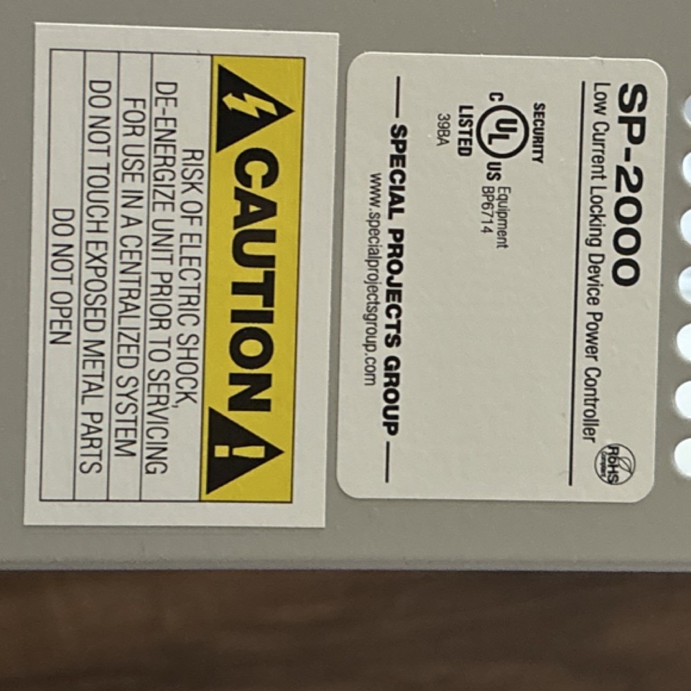 Special Projects Group SP-2000 Low Current Locking Device Power Controller Grey