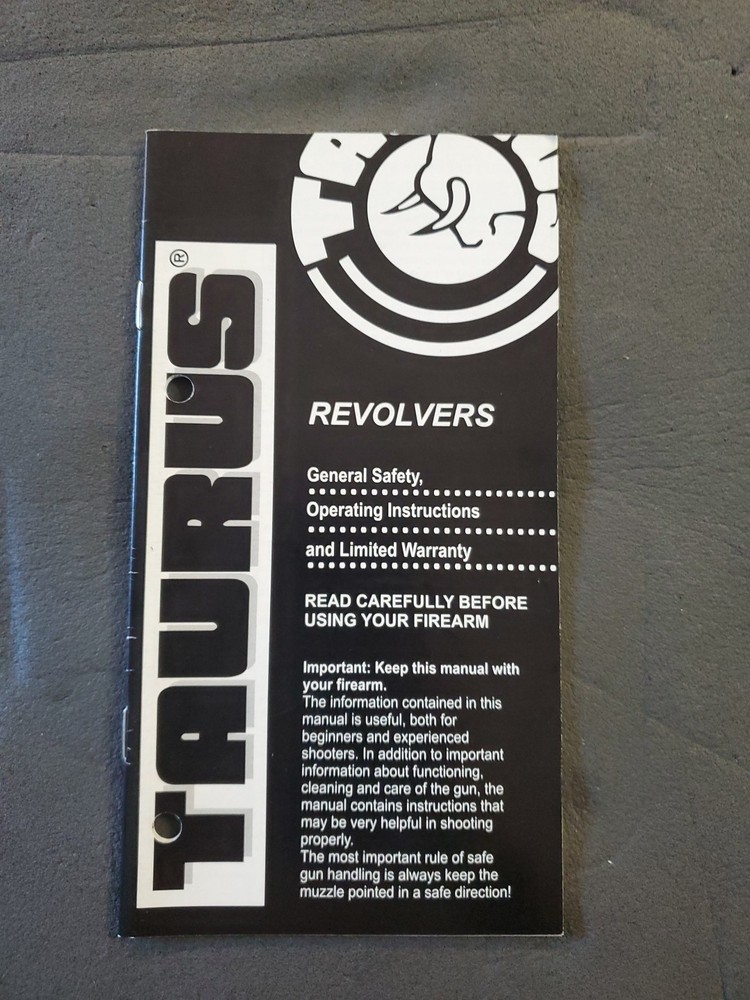 Taurus Revolver Manual  02/2009