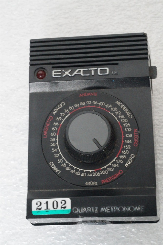 Exacto Quartz Metronome, New 9 Volt Battery