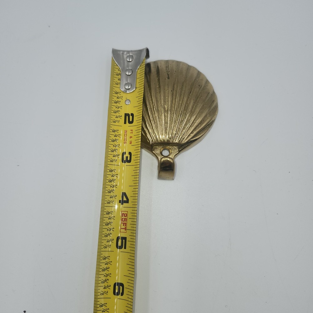 Solid brass Vintage Shell wall Hook seashell