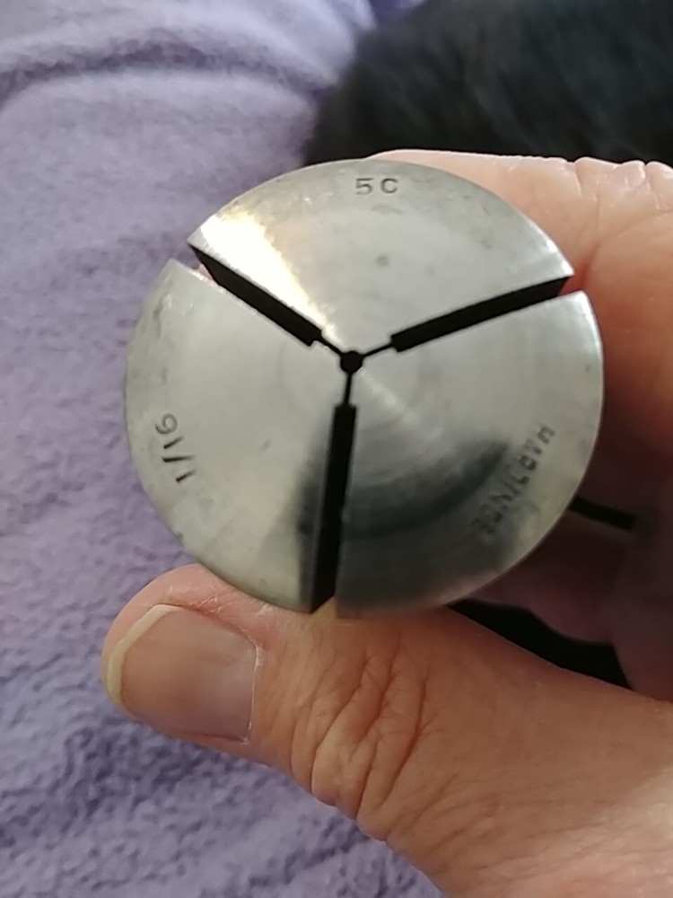 5C Round Collet 1/16" Hardinge External Threads Only