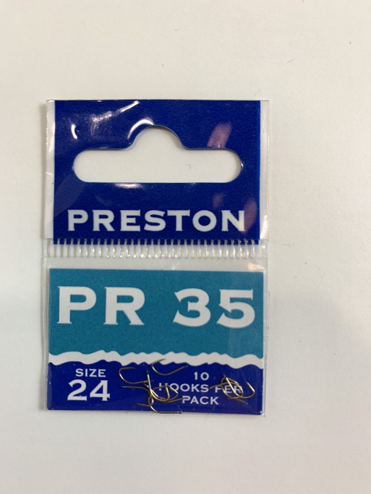Fishing Hooks Size 24 10 Hooks Per Pack Preston PR35
