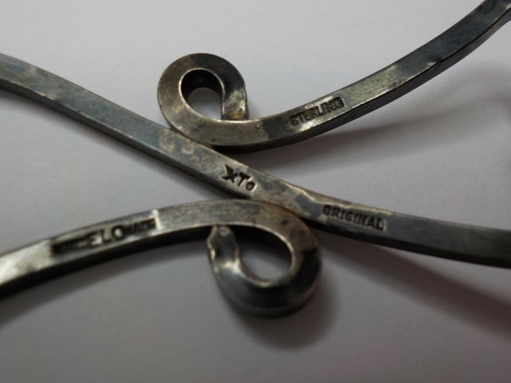 Ella L Cone Sterling Barrette signed xTo handELCmade original