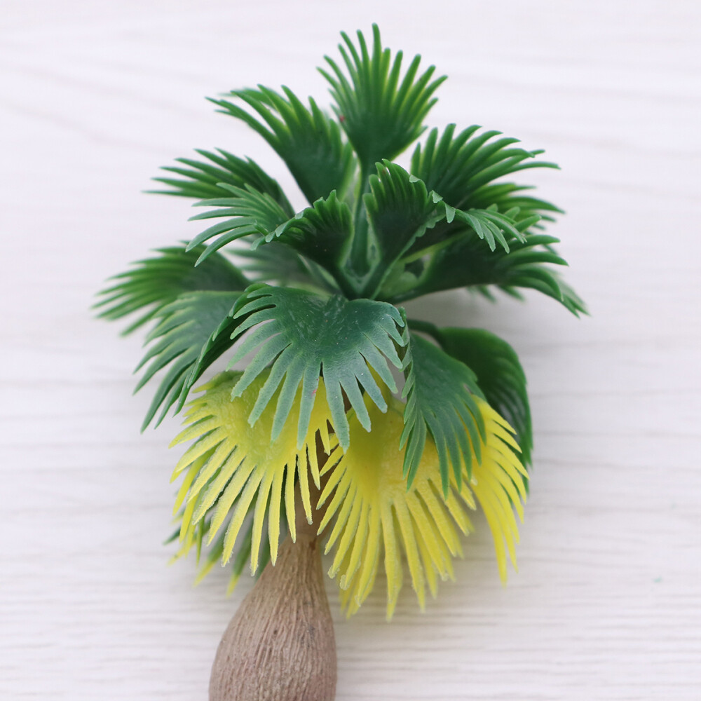 15pcs Model Palm Trees Model Trees Plastic Trees for Diorama