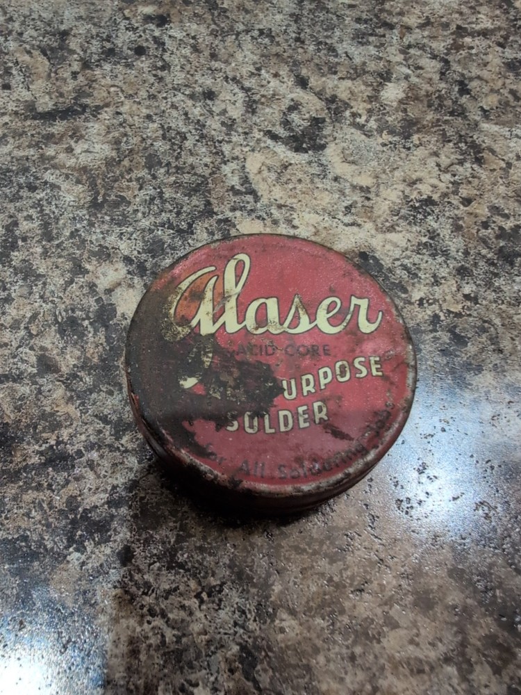 Vtg Glaser All Purpose Solder Tin