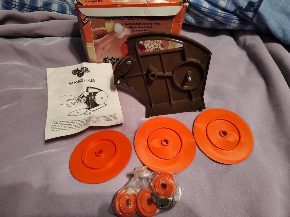 GLASTAR STAINED GLASS FOILER ORIGINAL BOX