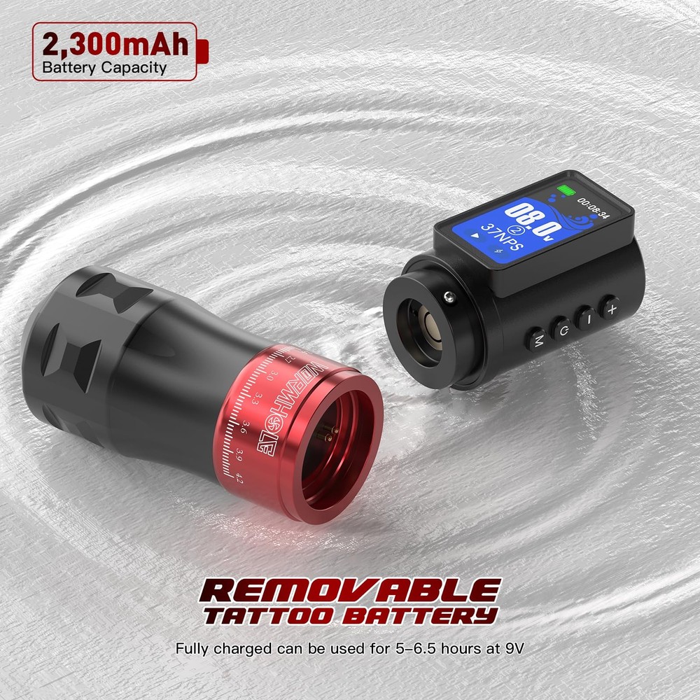 Wormhole Wireless Tattoo Gun Kit Multi-function Smart Tattoo Pen with Wormhol...