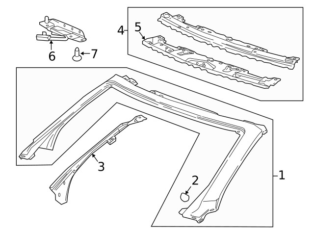 Genuine GM Driver Side Folding Top Front Latch Striker 84388501