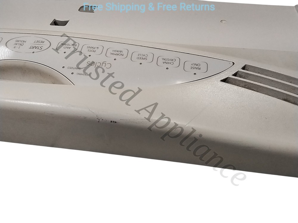 OEM Dishwasher Control Panel 165d7820 WHITE