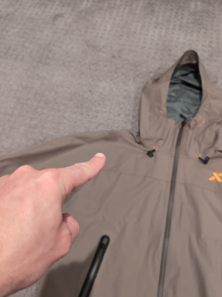 First Lite Vapor Stormlight Rain Jacket Medium Walnut See Description