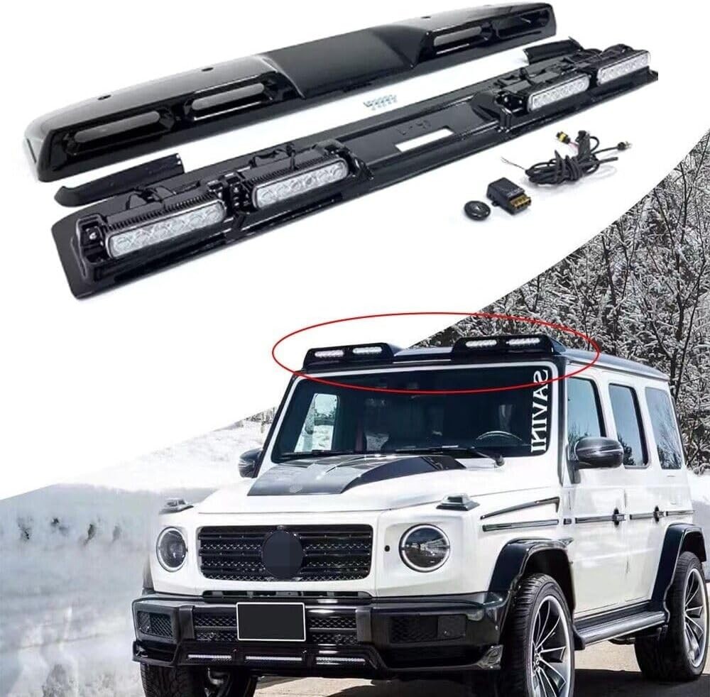 Roof Top Light Bar LED DRL ABS Fits for Benz G CLASS W464 G63 G500 550 2019-2024