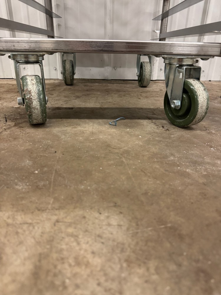 Stainless Steel Full Size Sheet Pan Rack on Casters