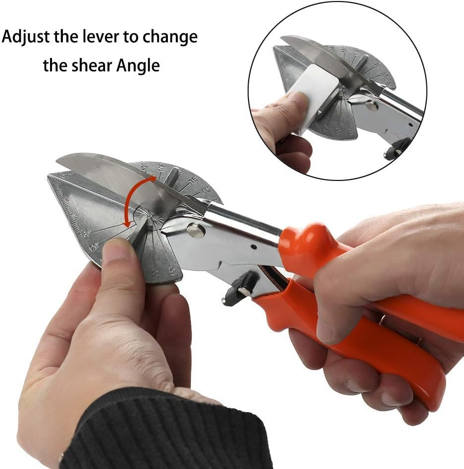 Multi Angle Miter Shear Cutter Hand Tools,45-135 Degree Adjustable Angle Scissor