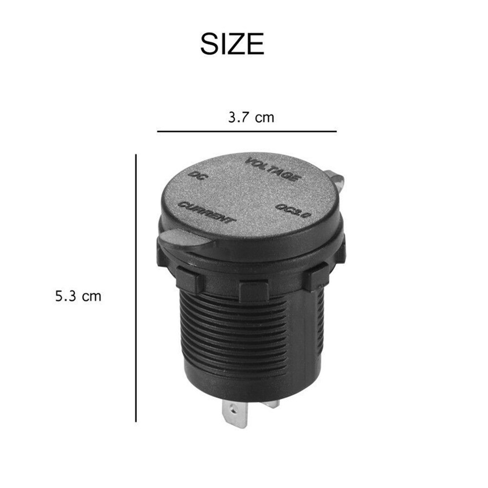 Fast Socket Socket Amplifier Voltage Waterproof DC 12 / 24V Blue