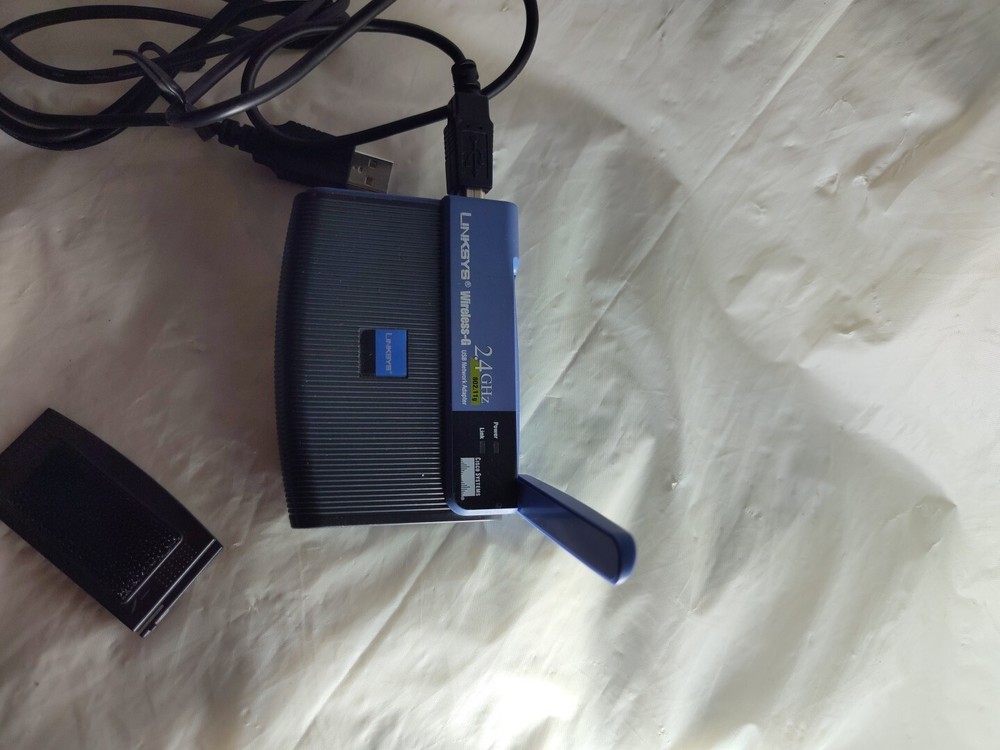 Linksys WUSB54G Wireless Adapter Version 4 w/ USB Cable - Pre-owned