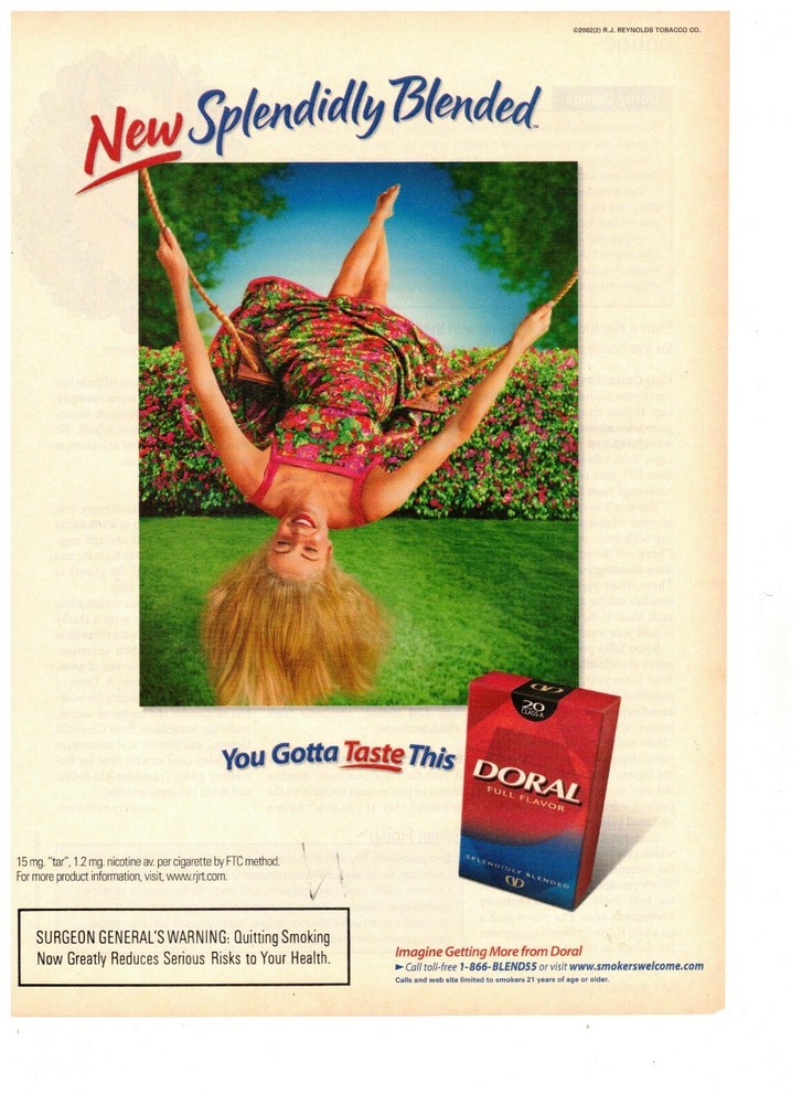 Doral Splendidly Blended Cigarettes 2006 Print Ad