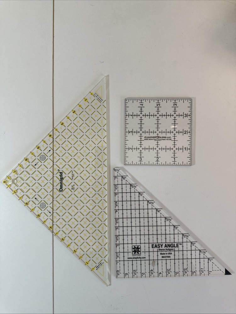 3 Quilting Cutting Triangles/squares