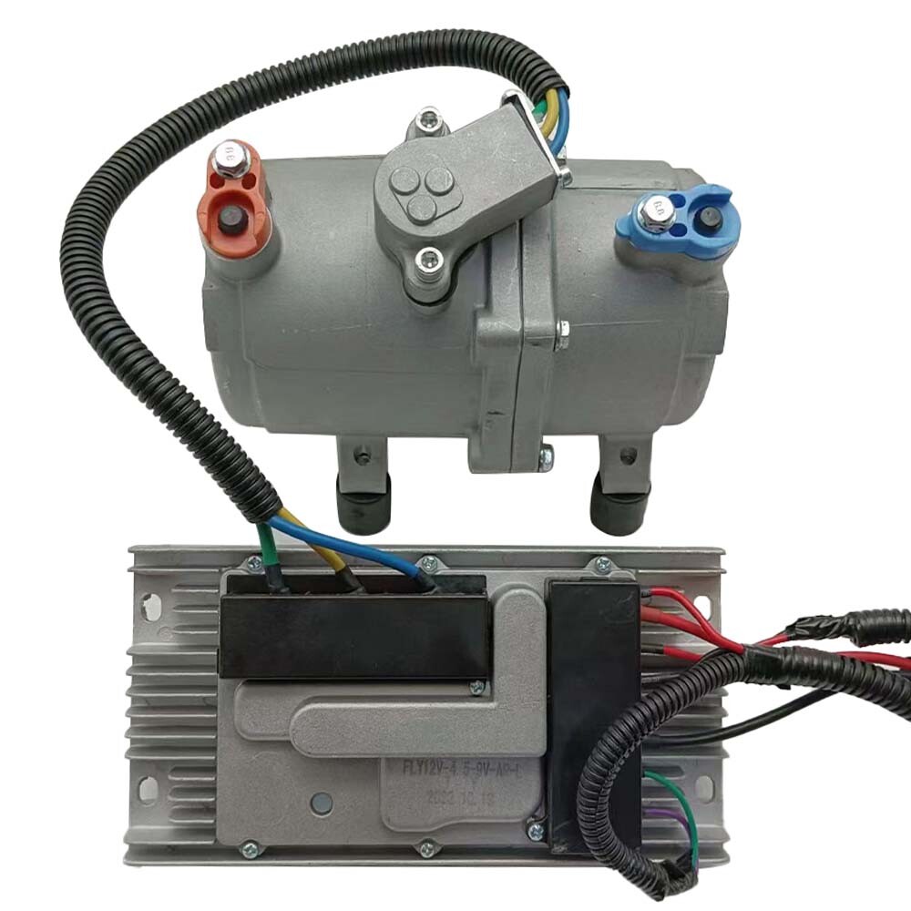 12V Electric Auto Air Conditioner Scroll Compressor A/C With Control Panel Kit