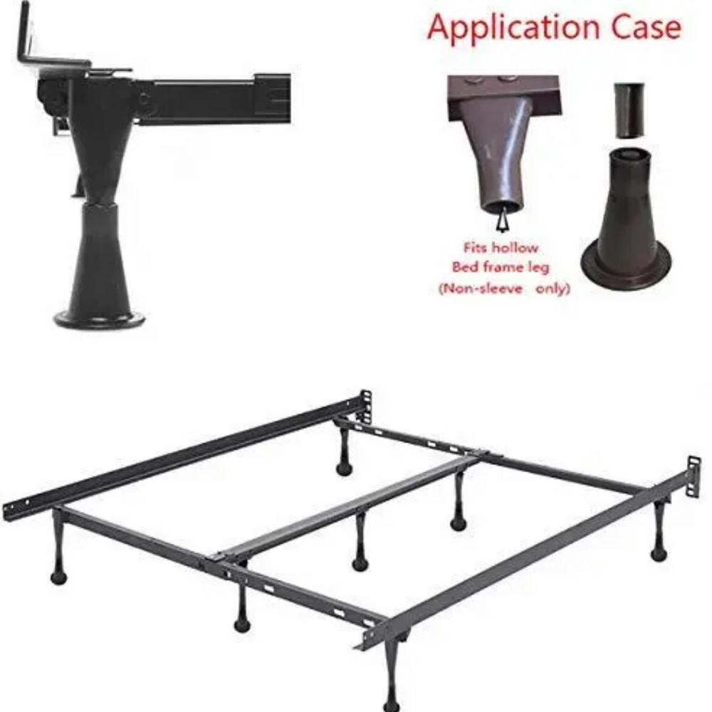 4 Pack Plastic Bed Frame Glide Legs - Replace Wheels - Replacement Feet for Bed