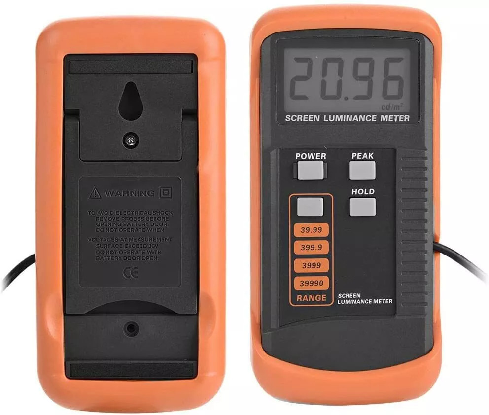 Handheld Screen Brightness Meter with Accuracy ±0.5%+1 Range 0.01-39990cd/m2