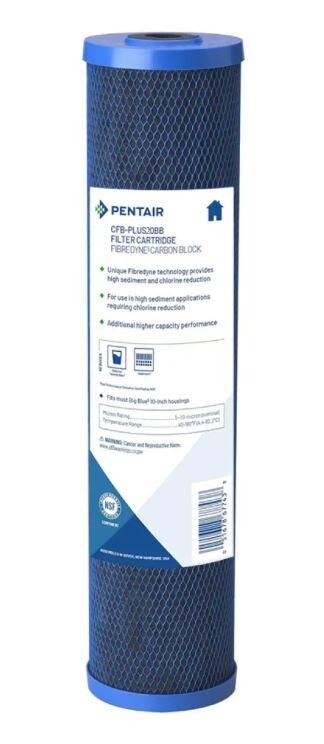 Pentair Pentek CFB-PLUS20BB 5 Micron 4.5"x20"BB Carbon Water Filter 6 Pack!