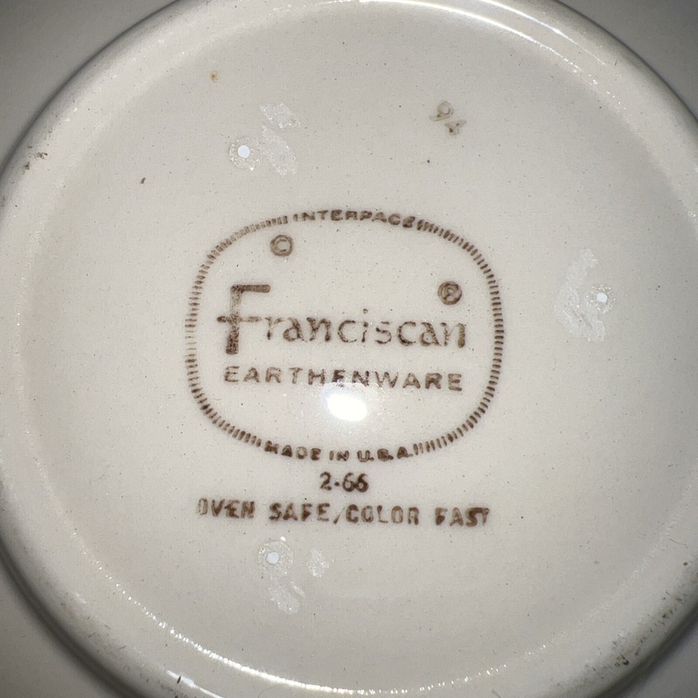 Franciscan Desert Rose Saucers Set Of 6 EUC
