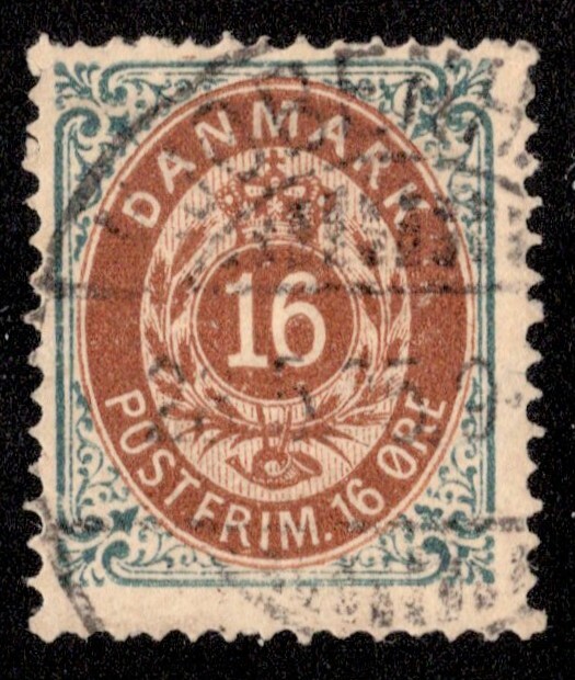 Denmark Scott 30 Used.