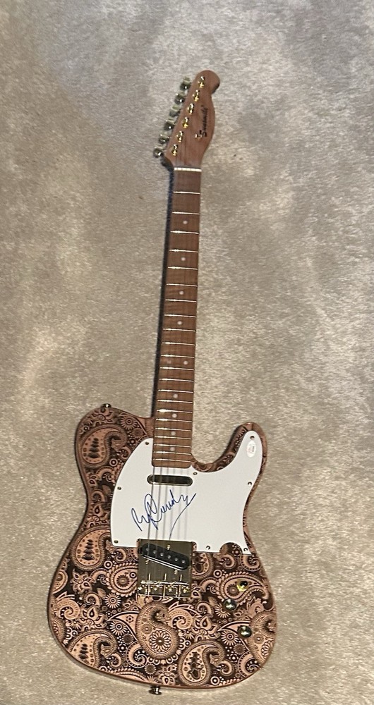 Ry Cooder signed Guitar Autographed JSA