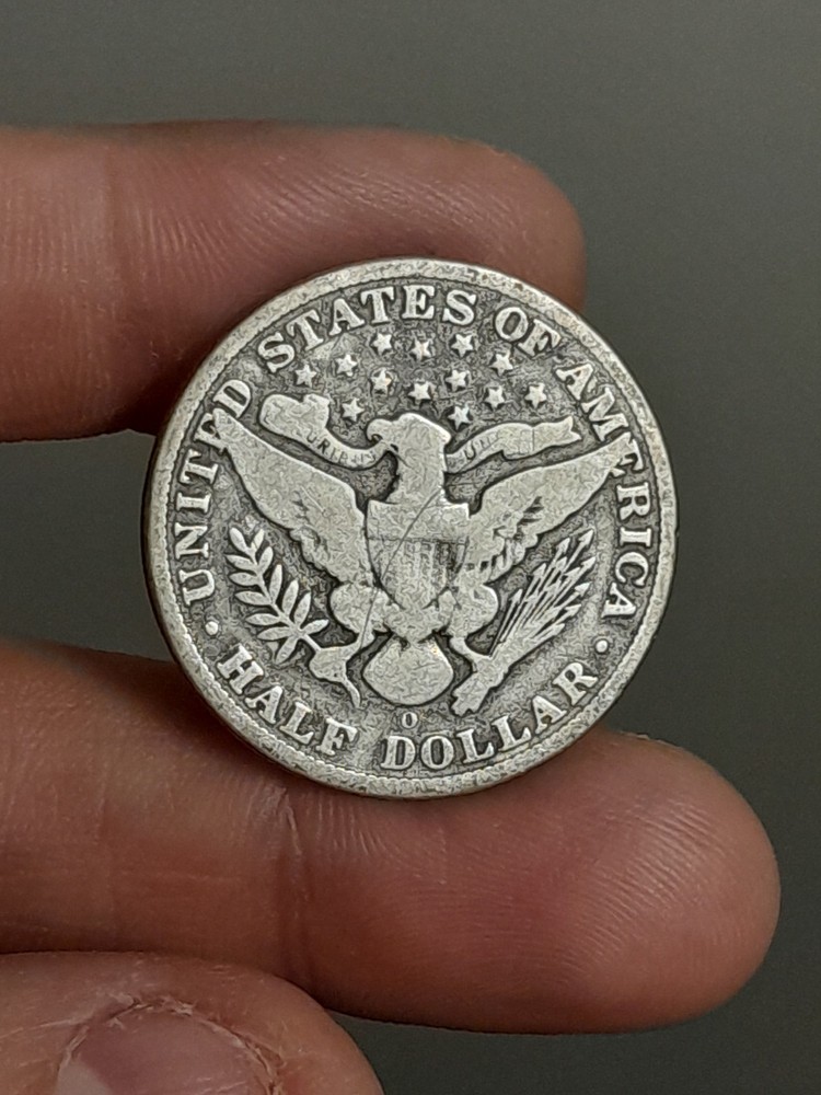 1908- O Barber Half Dollar #1